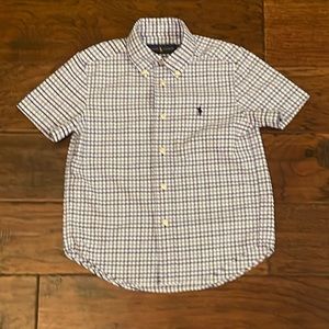Polo By Ralph Lauren Toddler Boys Short Sleeve Button Down Shirt 4T